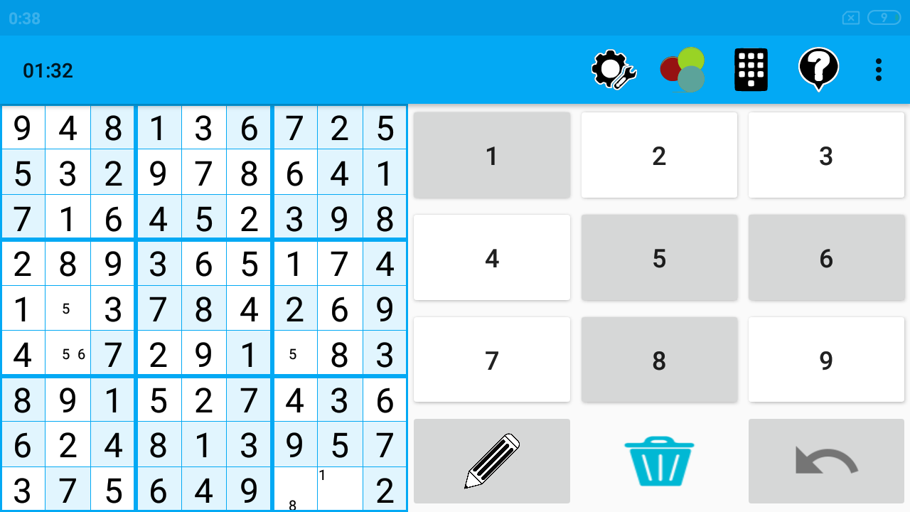 Sudoku Game Screenshot